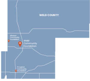 Map of Weld County